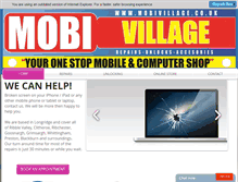 Tablet Screenshot of mobivillage.co.uk
